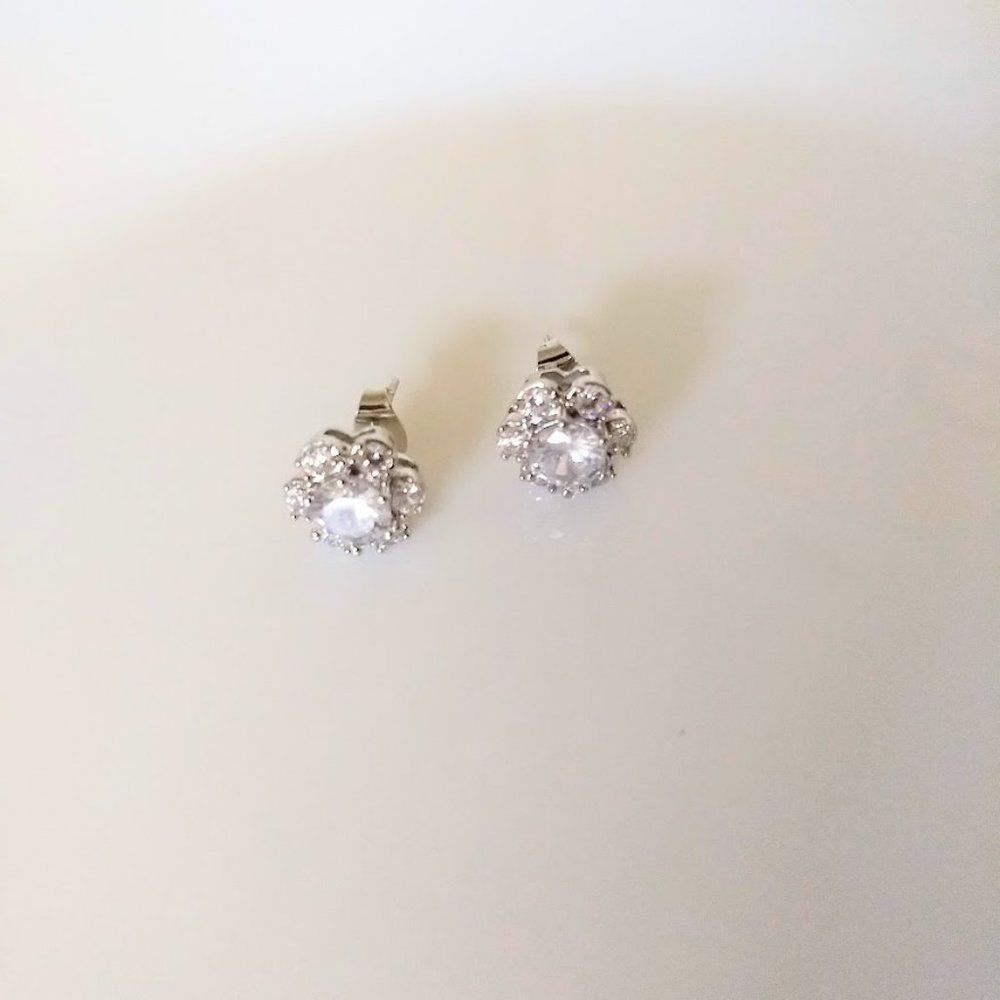 QVC Diamonique Epiphany Flower Studs